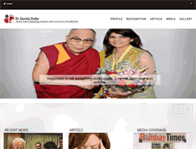 Tablet Screenshot of drsunitadube.com